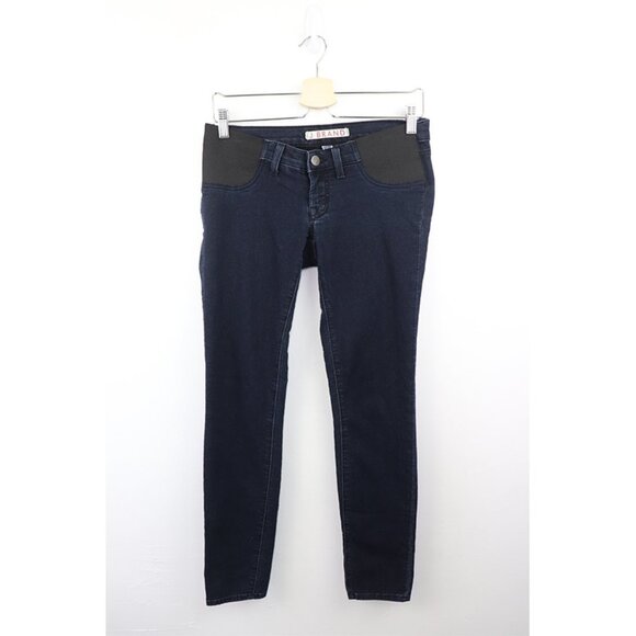 J Brand Mama J Skinny Maternity Jeans Olympia Wash Dark Wash Blue Stretch 25 - Picture 3 of 9